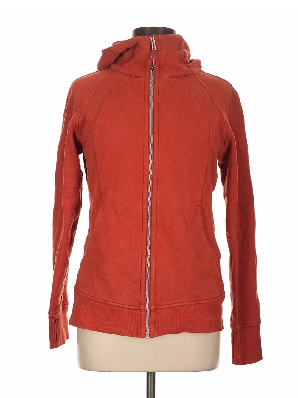 Lululemon Scuba Full-Zip Hoodie Red Rock Size 10 Cotton Fleece